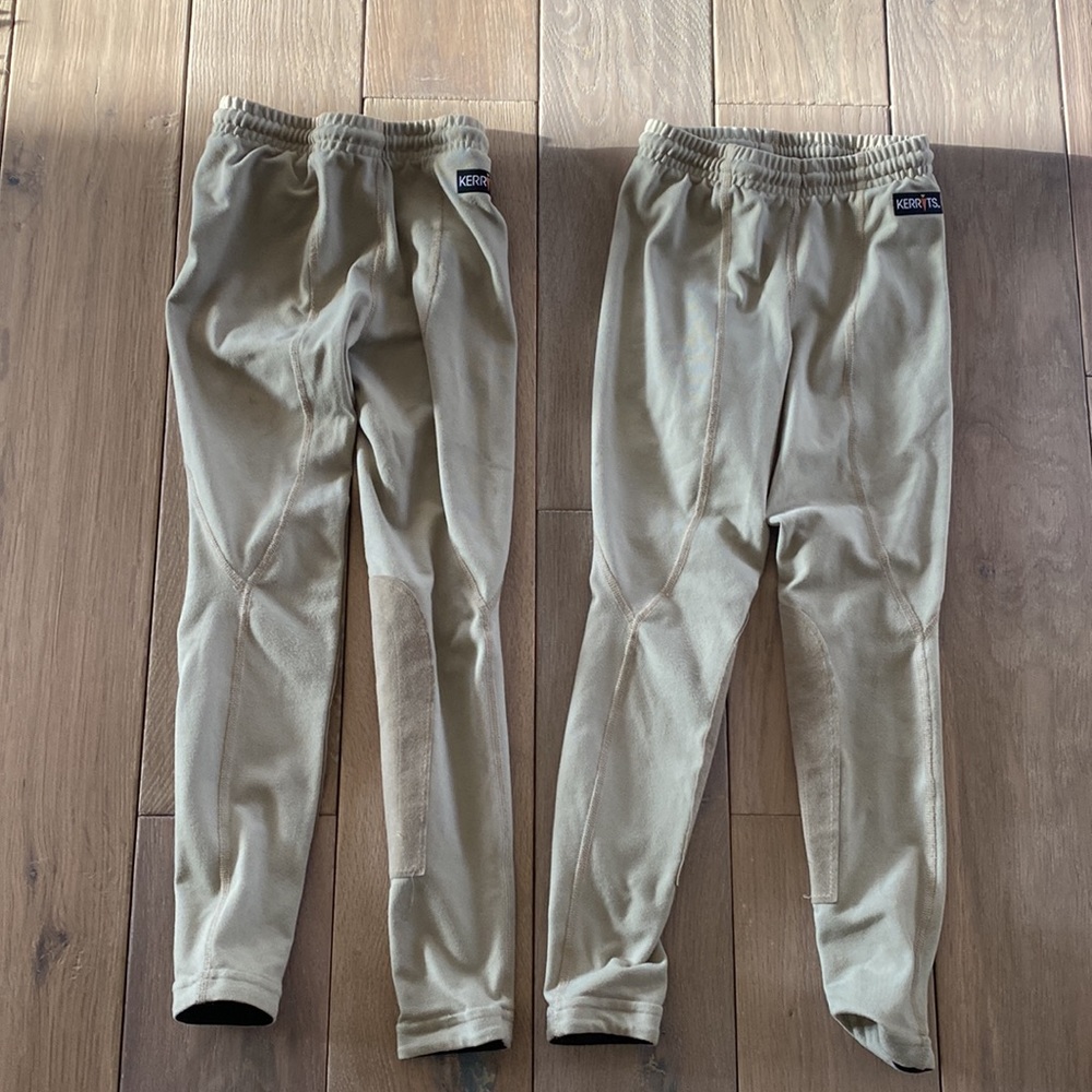 2 pairs kerrits xs childs riding pants